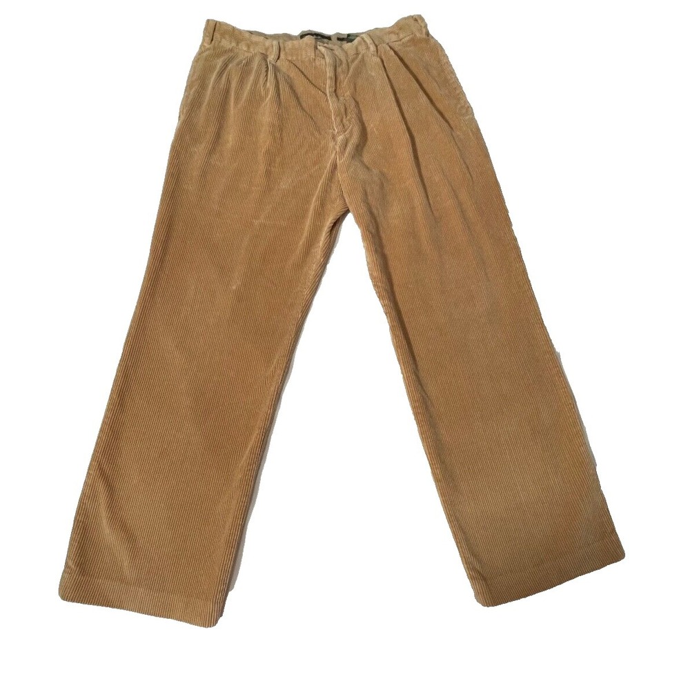 Eddie Bauer Corduroy Pants Mens 40 Tan Wide Leg Workwear Outdoor Gorpcore
